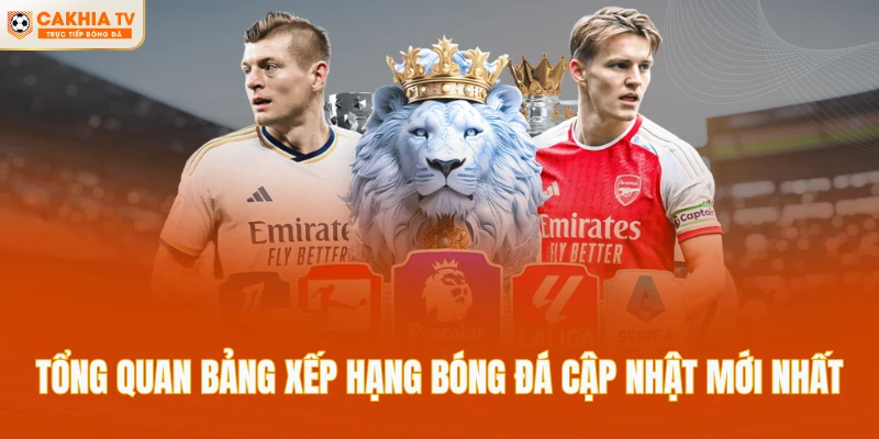 Tổng quan bảng xếp hạng bóng đá cập nhật mới nhất