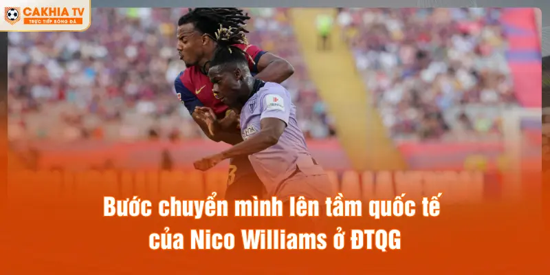Bước chuyển mình lên tầm quốc tế của Nico Williams ở ĐTQG