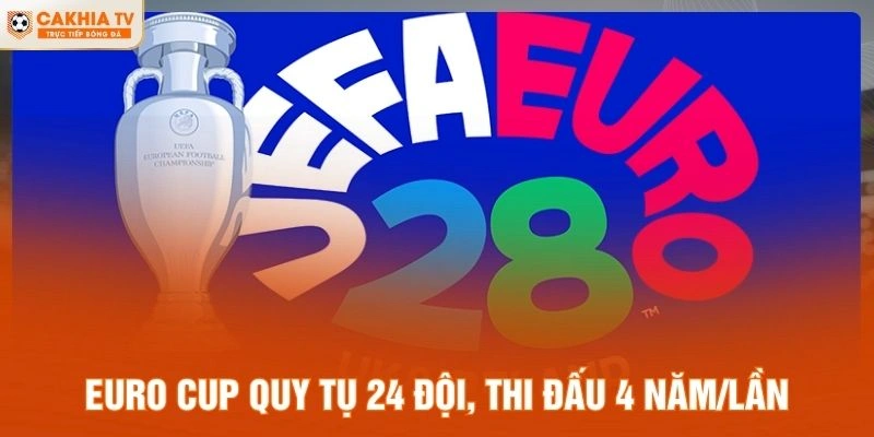Euro Cup quy tụ 24 đội, thi đấu 4 năm/lần